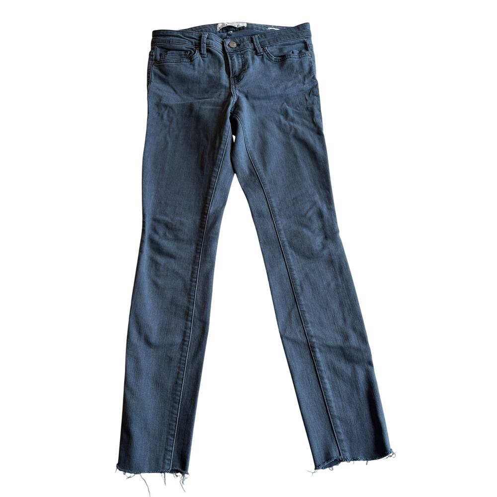 Velvet By Graham & Spencer Jeans Women's 28 Distressed Skinny Jeans Black/Gray
